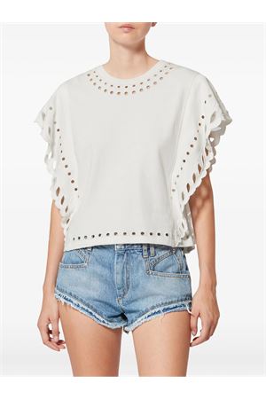 T-Shirt Odyle In Cotone Bianco MARANT ÉTOILE | TS0298FAD1N08E23EC